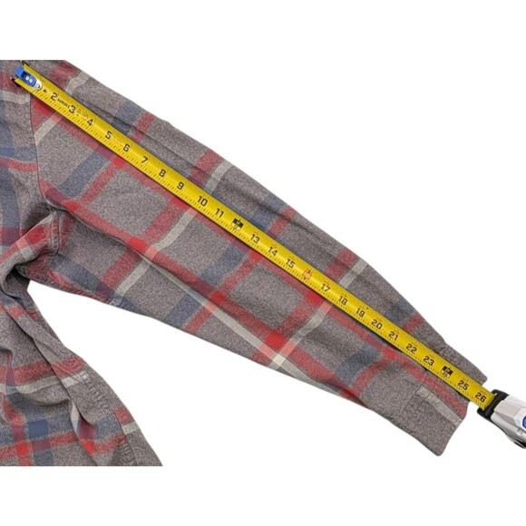 Banana Republic Luxe Flannel Plaid Camden Holiday Button Down Shirt Soft XXL - Picture 9 of 15